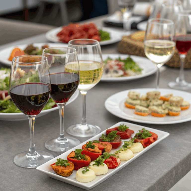 Verres de diff&eacute;rents types de vin